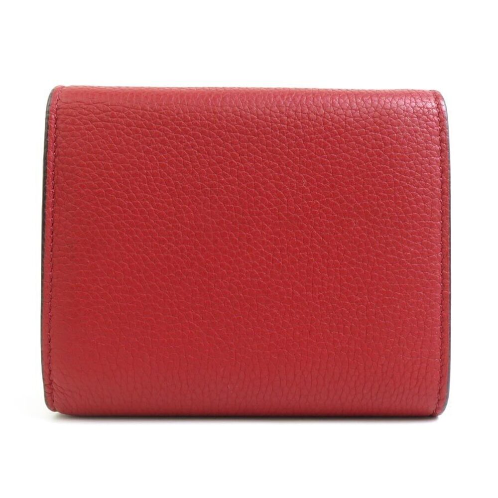 Celine Leather Red Wallet Function Multi Folded T… - image 1